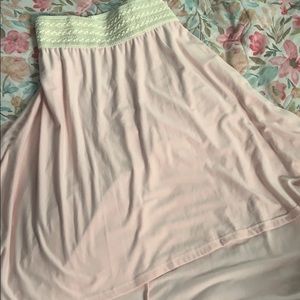 A-line asymmetrical hem skirt